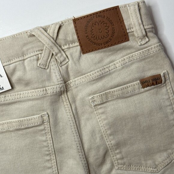 NWT Zara Baby Beige Slim Denim Jeans 9-12 Months Casual Fall Winter Unisex - Picture 4 of 5